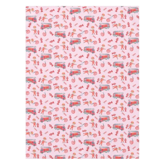 ファイアマン誕生日パーティー テーブルクロス (正面)