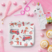 ファイアマン誕生日パーティー ペーパープレート (パーティー)