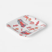 ファイアマン誕生日パーティー ペーパープレート (傾斜あり)