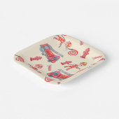 ファイアマン誕生日パーティー ペーパープレート (傾斜あり)