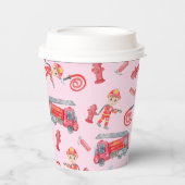 ファイアマン誕生日パーティー 紙コップ (正面)