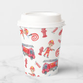 ファイアマン誕生日パーティー 紙コップ (正面)
