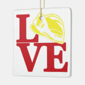 ファイアライフデザイン[ロゴ1] セラミックオーナメント (左)