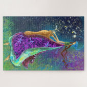 ファイアリーズガールヴィンテージスケッチファンタジーフェアリータル ジグソーパズル (横)