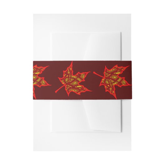 ファイアリーフ 招待状ベリーバンド (正面例)