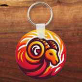 ファイアリー星占いのサイン キーホルダー (正面)