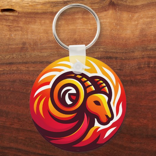 ファイアリー星占いのサイン キーホルダー (正面)