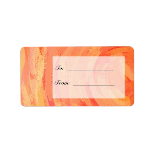 ファイアレイクオレンジとブラックモノグラム ラベル (正面)