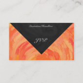 ファイアレイクオレンジとブラックモノグラム 名刺 (裏面)