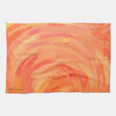 ファイアレイクオレンジスワール キッチンタオル (横)