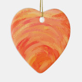 ファイアレイクオレンジスワール セラミックオーナメント (右)