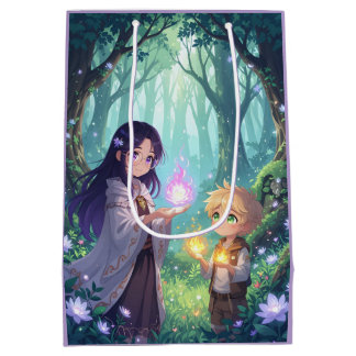ファイアレジェンドギフトバッグ - 魔法の子供たち ミディアムペーパーバッグ