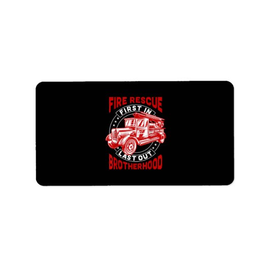 ファイアレスキューファースト最後の兄弟戦闘機 ラベル (正面)