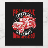 ファイアレスキューファースト最後の兄弟戦闘機 ワインラベル (シングルラベル)