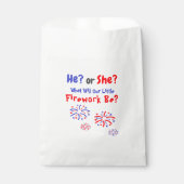 ファイアワークのアメリカのジェンダー・リビール フェイバーバッグ (正面)