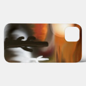 ファイアーアンドアイス南西抽象芸術アート Case-Mate iPhoneケース (裏面 (横))