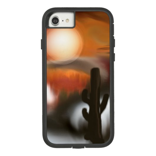 ファイアーアンドアイス南西抽象芸術アート Case-Mate iPhoneケース (裏面)