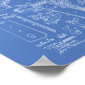 ファイアーアーム1913特許技術青写真 ポスター (角)