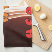 ファイアーインマイアートハートプリント キッチンタオル (四つ折り)