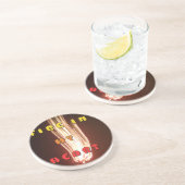 ファイアーインマイアートハートプリント コースター (側面)