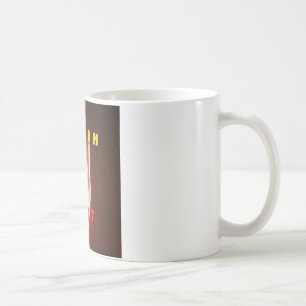 ファイアーインマイアートハートプリント コーヒーマグカップ