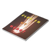 ファイアーインマイアートハートプリント ノートパッド (回転)