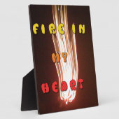 ファイアーインマイアートハートプリント フォトプラーク (側面)