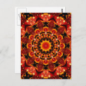 ファイアーウォーク、抽象芸術スピリチュアルクエストin炎 ポストカード (正面/裏面)