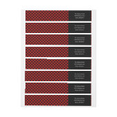 ファイアーサイドホリデーラップラベル ラップアラウンドラベル (シート)