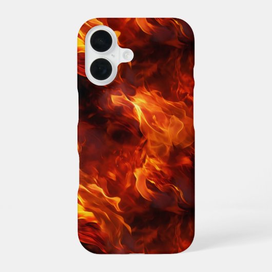 ファイアーパターン iPhone 16ケース (裏面)