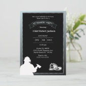 ファイアーファイターグレーブラックリタイアメントパーティの招待状 招待状 (スタンド正面)