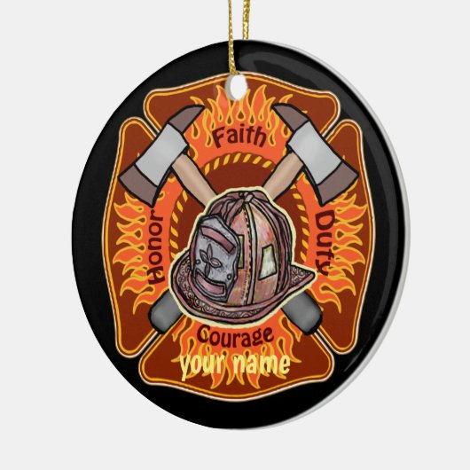 ファイアーファイターフレイムスカスタムファイアーファイターズオーナメント セラミックオーナメント (左)