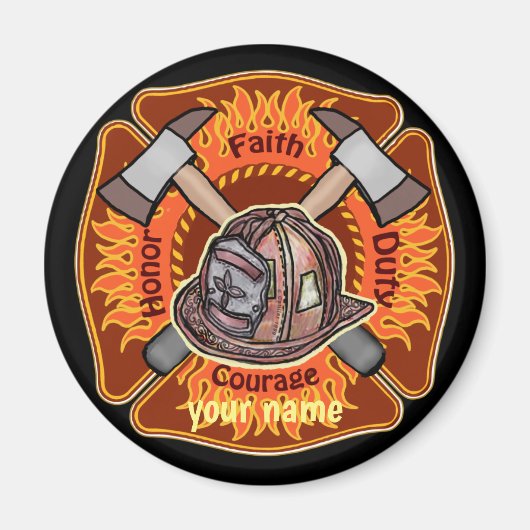 ファイアーファイターフレイムマグネット マグネット (正面)