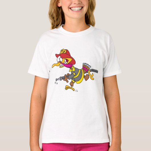 ファイアーファイティングトルコの女の子Tシャツ Tシャツ (正面)
