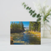 ファイアーホールリバーアッパーゲイザーバウンズイエローストーン ポストカード (スタンド正面)