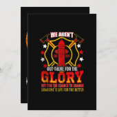 ファイアーマンアメリカ国旗の赤線アメリカ消防士パパ シーズンカード (正面/裏面)