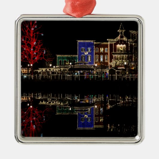 ファイアーマンズランディングクリスマス メタルオーナメント (正面)