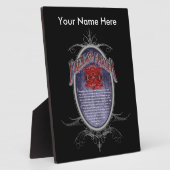 ファイアーマン祈りの言葉_ フォトプラーク (側面)