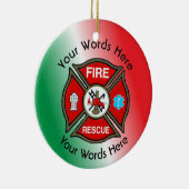 ファイアーレスキューカスタムクロス セラミックオーナメント (右)