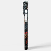 ファイアーレッドドラゴンレリーフ、 浮き彫りアート Case-Mate iPhoneケース (裏面 / 左)