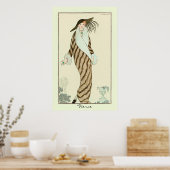 ファイアーレディヴィンテージアールデコファッション ポスター (キッチン)