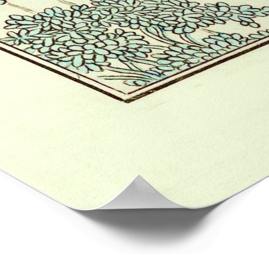 ファイアーレディヴィンテージアールデコファッション ポスター (角)