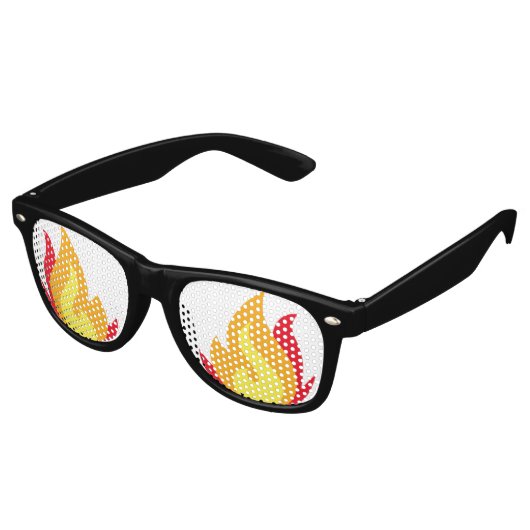 ファイア絵文字パーティーサングラス レトロサングラス (アングル)