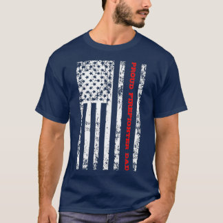 ファイア誇りを持ったファイターパパ Tシャツ