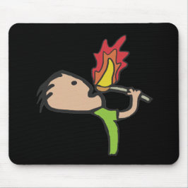 ファイア食べ物 マウスパッド
