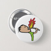 ファイア食べ物 缶バッジ (正面&裏面)