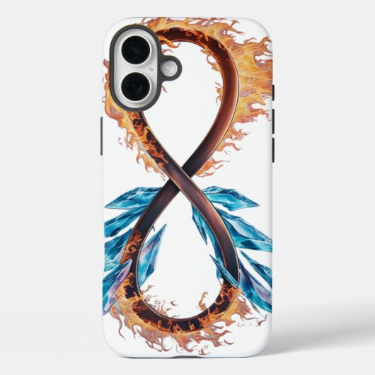 ファイア&アイスインフィニティ – Apple iPhone Case-Mate iPhoneケース (裏面)