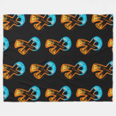 ファイア&アイスリボン…CRPS戦士 フリースブランケット (正面(横))