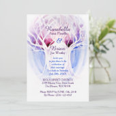 ファイア&アイス結婚式招待状 – クリスタルツリー 招待状 (スタンド正面)