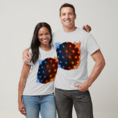 ファイア＆アイス エナジースフィア - 幾何学的な光のグリッド El Tシャツ (ユニセックス)